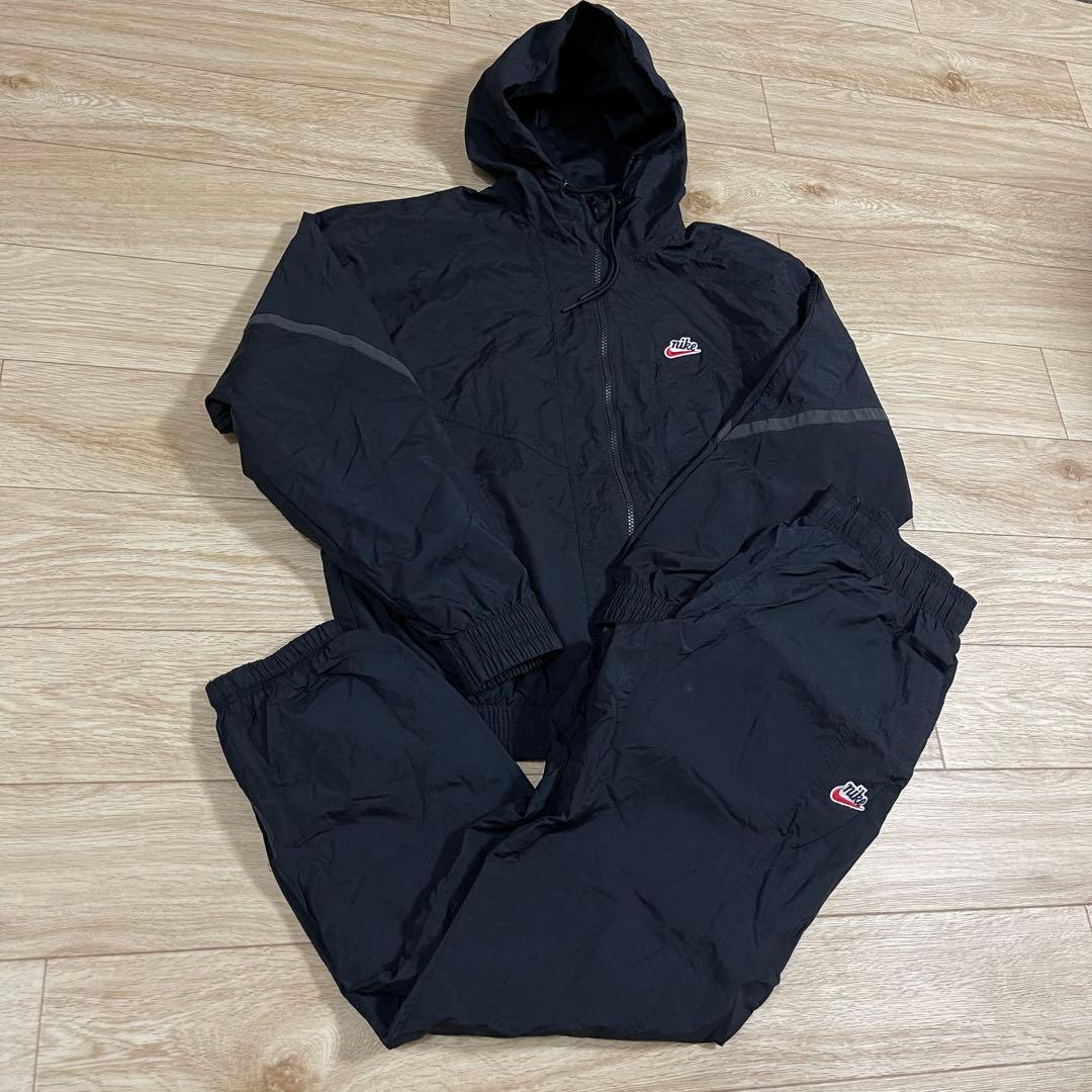 コムドットやまと着用 NIKE 中綿 ナイロン セットアップ M ブラック