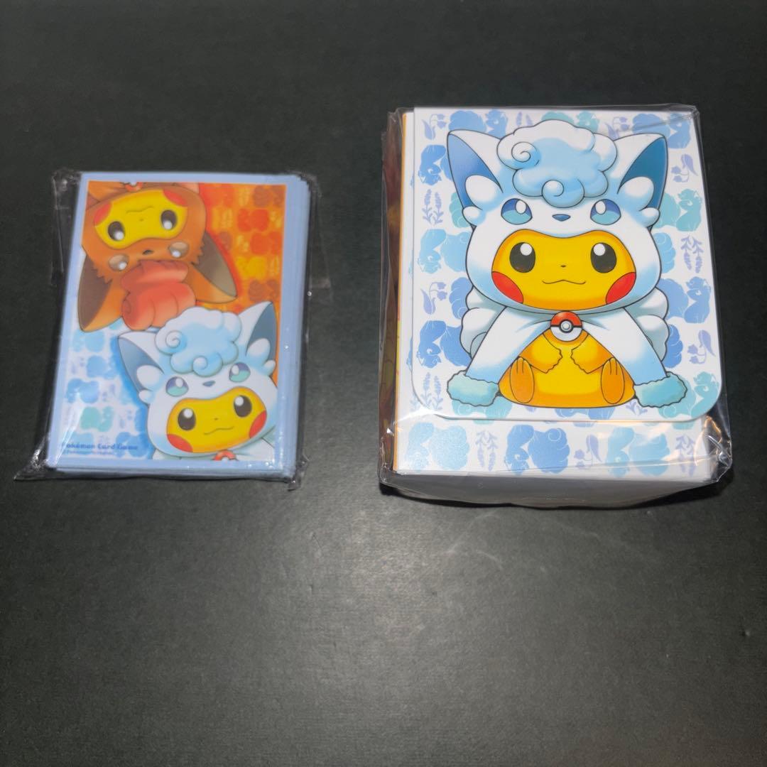 未開封　アローラロコン&ロコンポンチョのピカチュウ　デッキケース&デッキシールド スペシャルBOX『アローラロコン＆ロコンポンチョのピカチュウ』【未