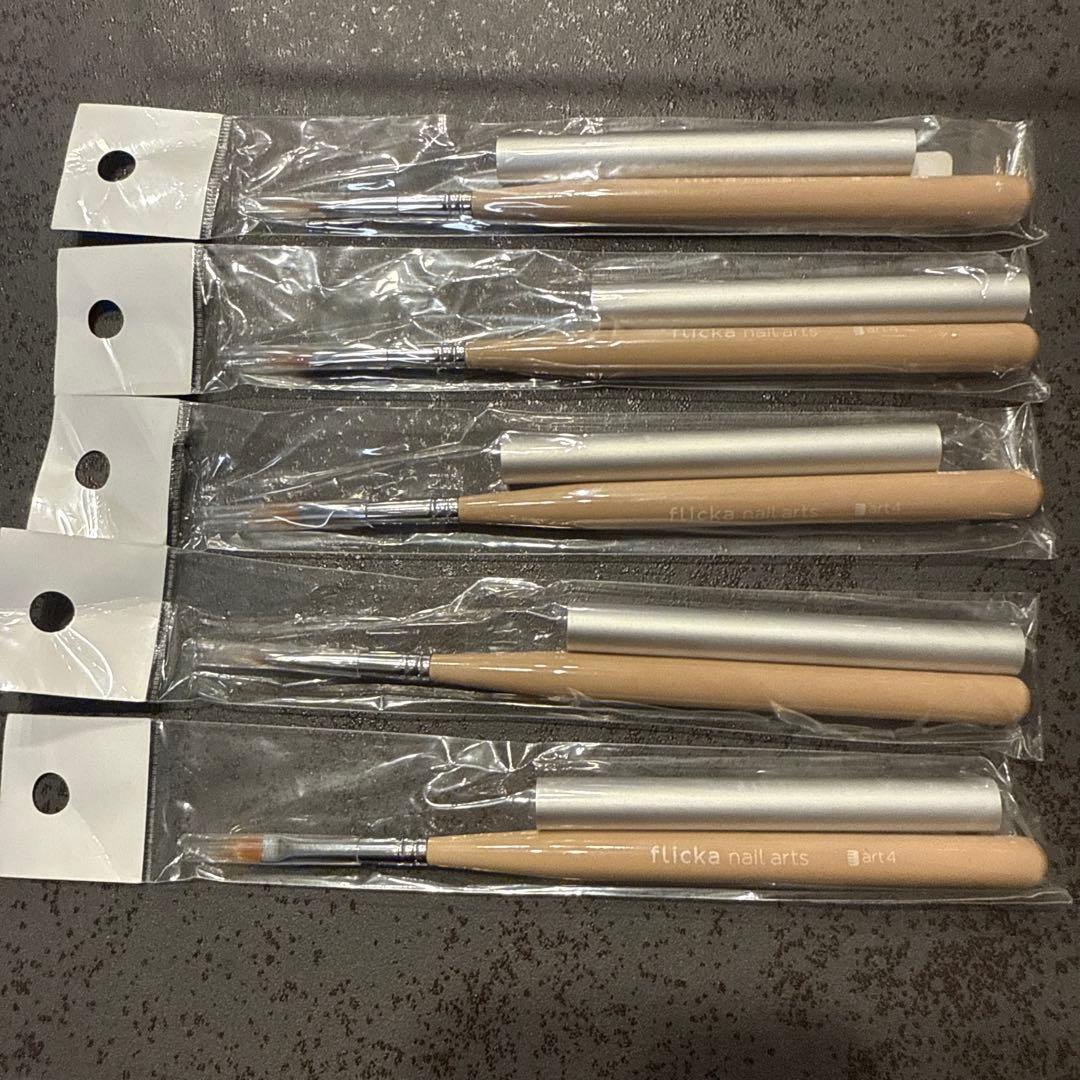 flicka nail arts ネイルアート筆 5本セット flicka nail arts フリッカスターリーマグジェル 全8色 5g mg009~016