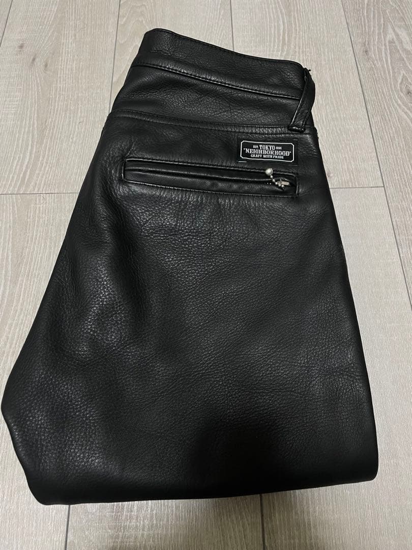 NEIGHBORHOOD レザーパンツ　革パン