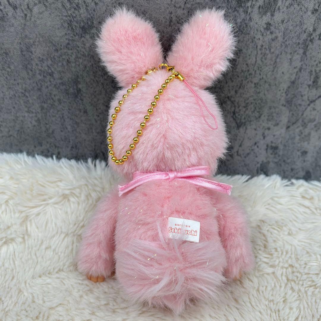 モンチッチ✨うさぎ ピンク レア ぬいぐるみ キーホルダー - メルカリ