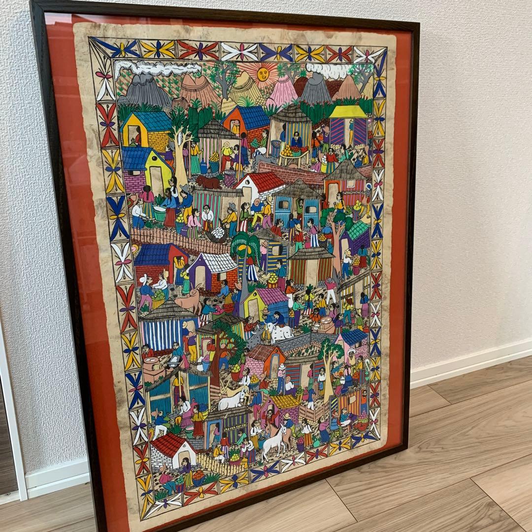 メキシコの村落　カラフルな民俗画 メキシコのカラフルな町・グアナファトで国際芸術祭を堪能！