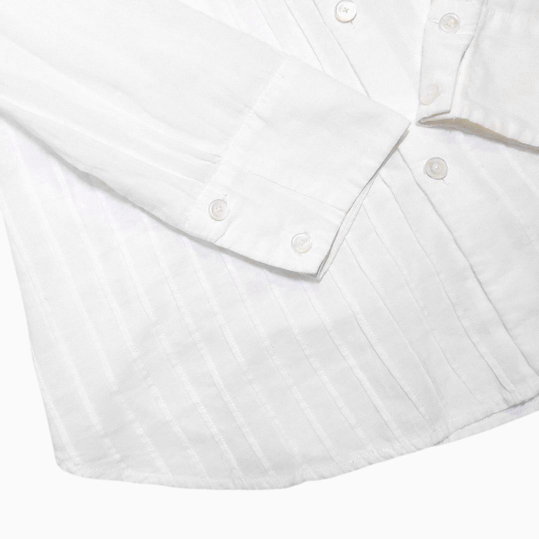 45R✨45rpm インドカディコットン 繊細なレース襟 ピンタック ブラウス