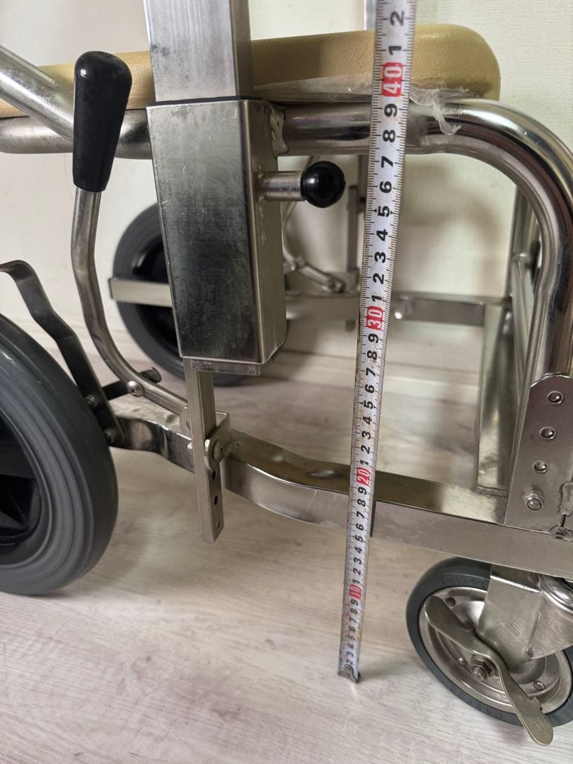 介護 入浴車椅子 シャワーキャリー ステンレス製入浴用車椅子