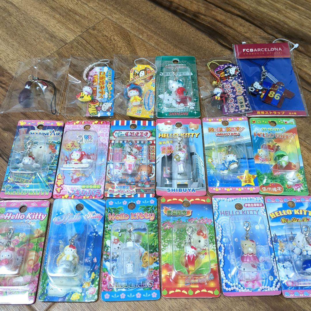 ご当地キティ 根付けストラップ チャーム 16個セット】キティ 根付 ストラップ 御当地 レア｜Yahoo!フリマ（旧