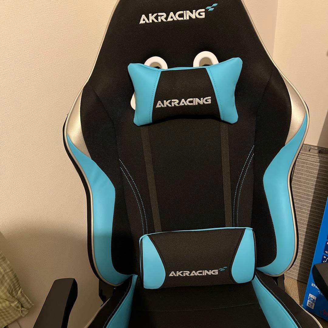[ヴ　マイン　フン]AKRACING ゲーミングチェア ブラック/ブルー