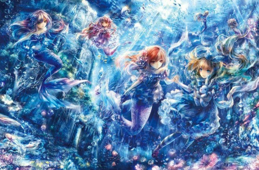 おにねこ1000ピースパズル『マリンアリス』完成品 楽天市場】108ピースジグソーパズル チェシャ猫とアリス（おにねこ