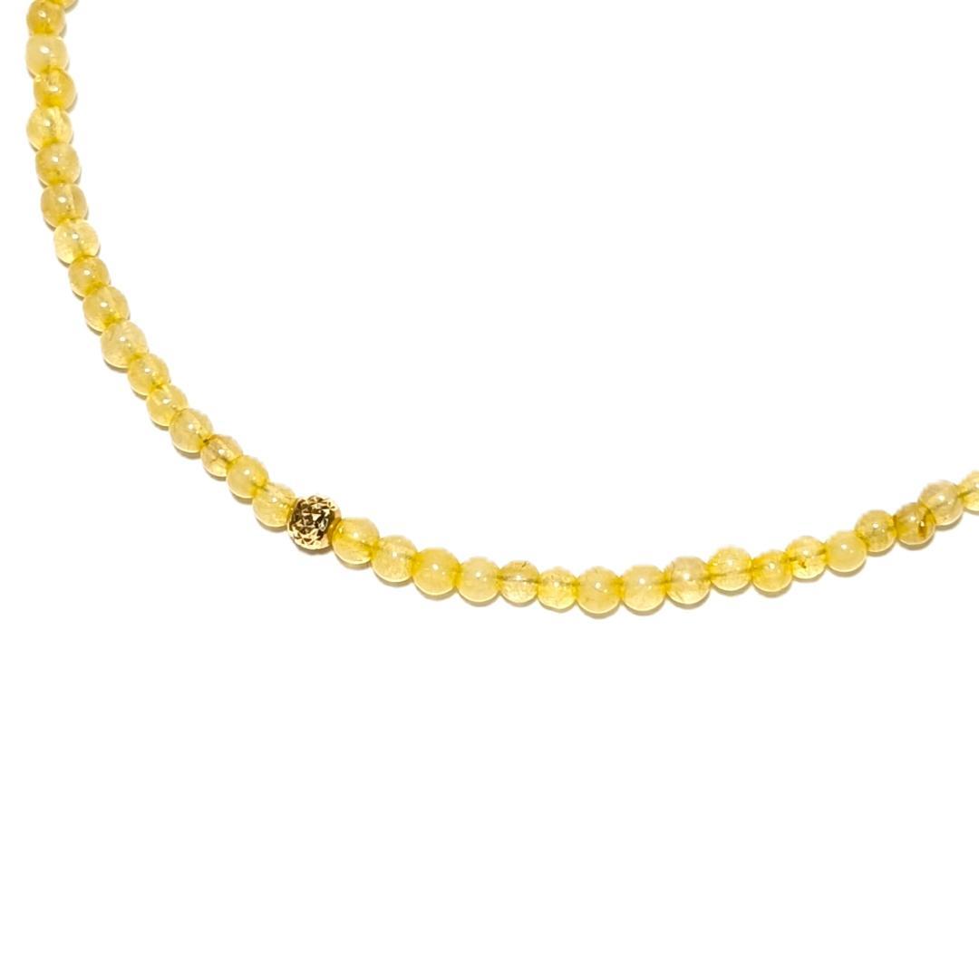 《煌めきの宿命》K18ゴールド×ゴールドルチルネックレス 贈り物 プレゼント