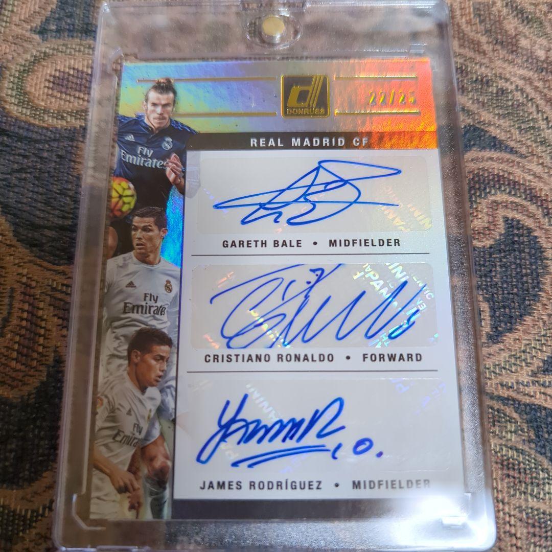 ロナウド・ベイル・ハメス 直筆 サインカード panini topps - メルカリ