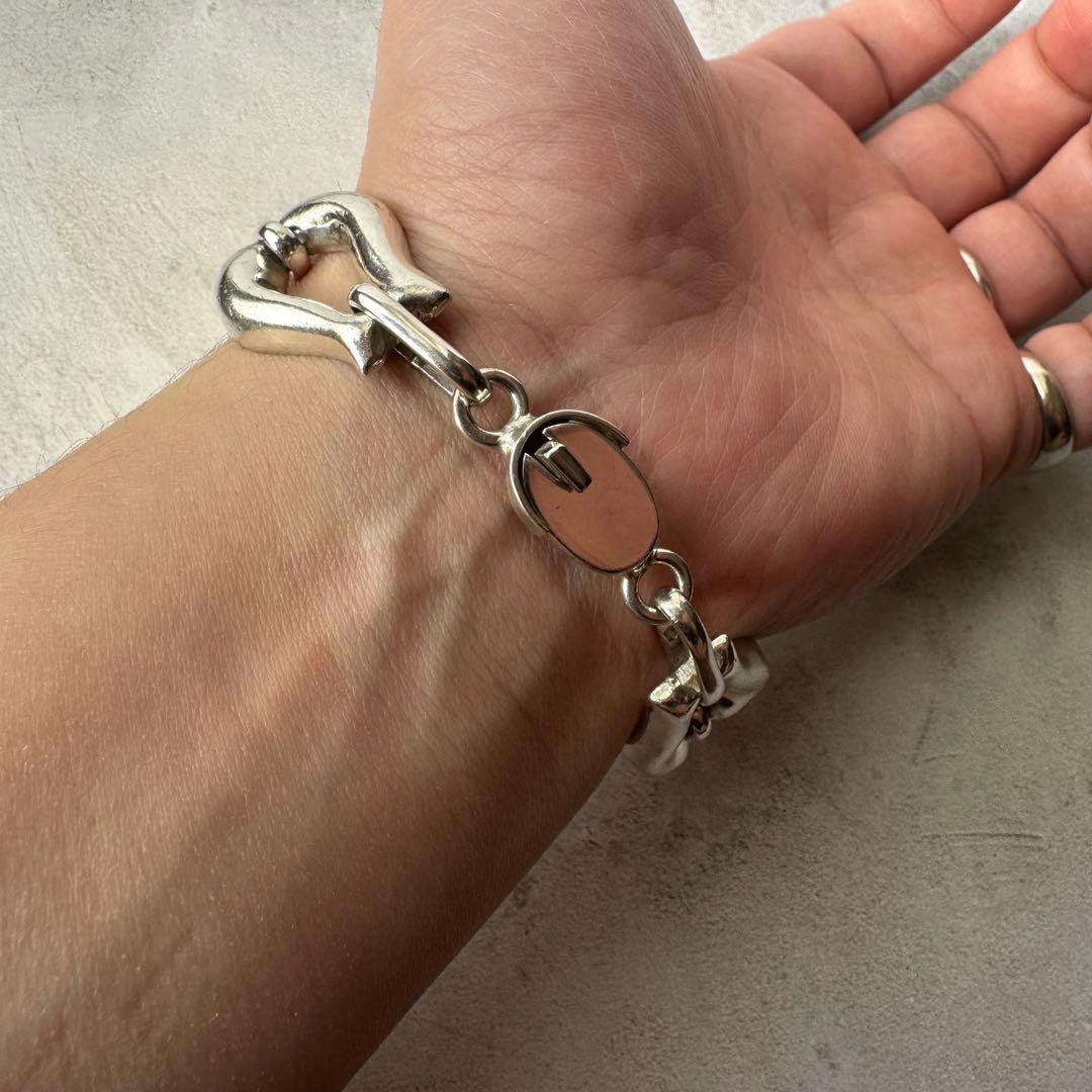 ヴィンテージ モダニストリンクブレスレット シルバー925 メキシコ製