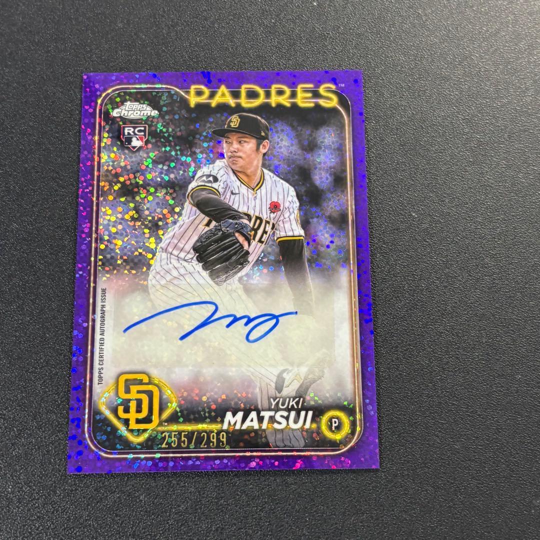 299枚限定 松井裕樹 2025 Topps Chrome サインカード - メルカリ