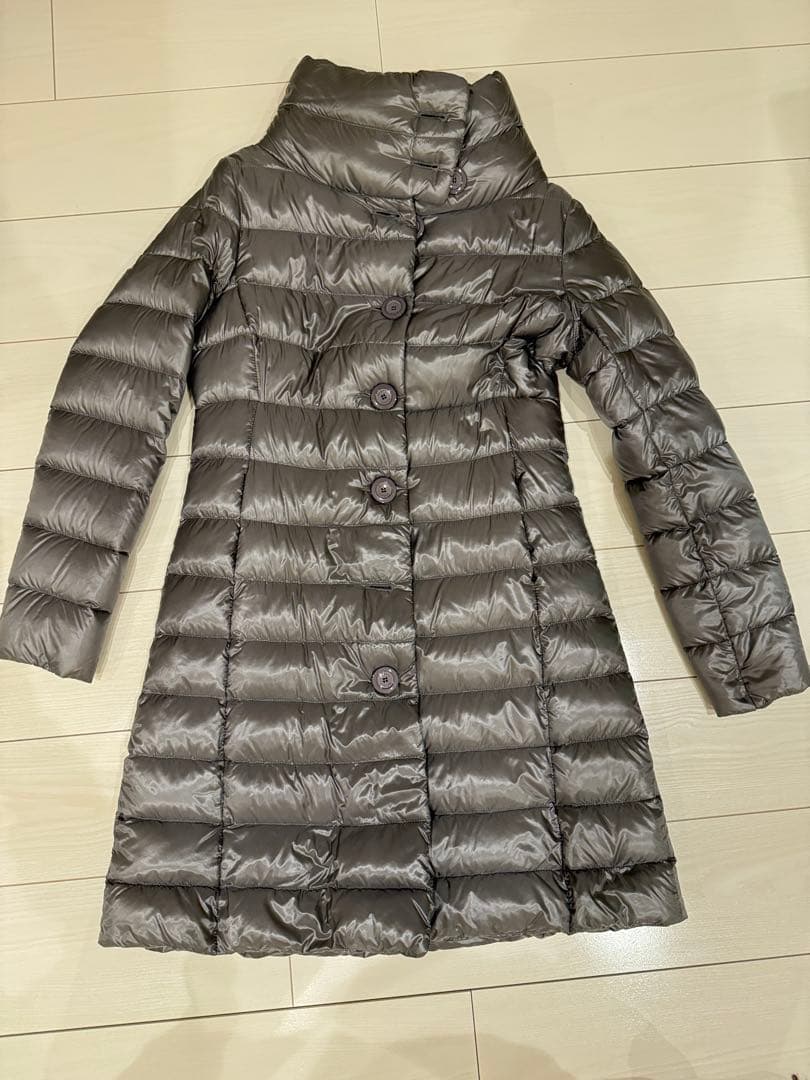 Herno グレー ロングダウンジャケット
