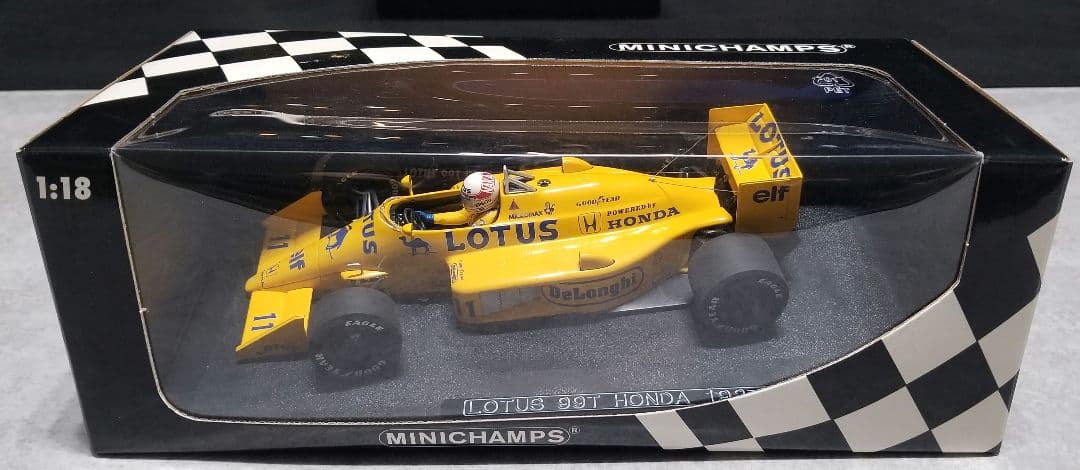 【レア美品】ミニチャンプス1/18 　ロータスホンダ99T 中嶋 悟　1987 1/43 ミニチャンプス 430870011 ロータス 99T 1987 中嶋悟 #11, Boost