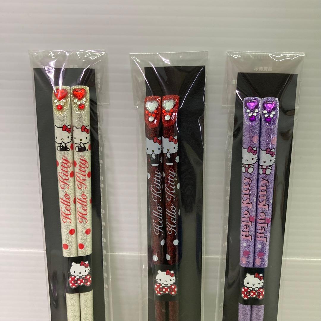 新品未使用☆2012年製】ハローキティ キラキラストーンハシ お箸