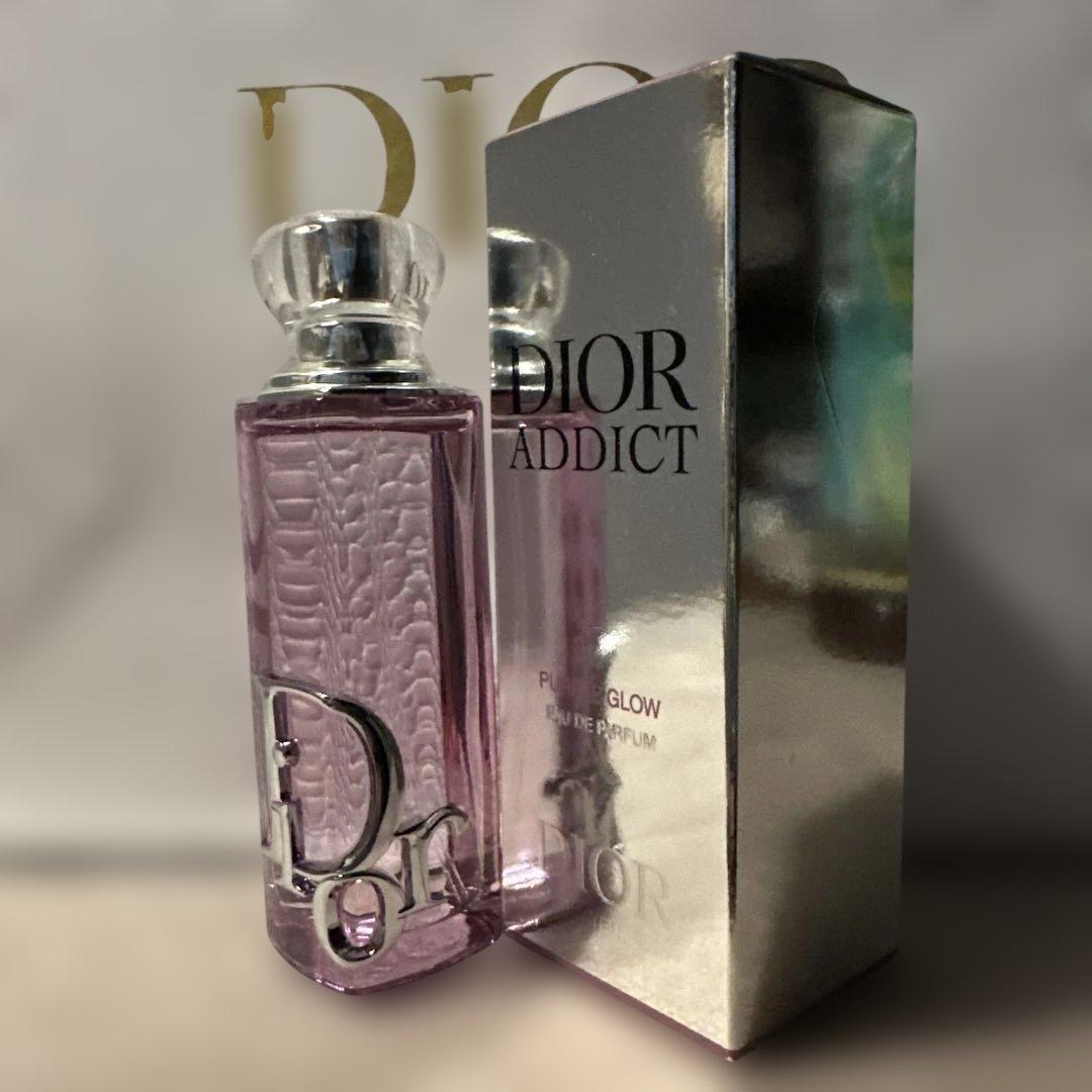 Used Diorアディクトパープルグロウオードゥバルファン30ml＆ショッパー