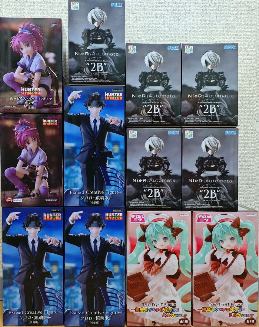ニーア ハンターハンター 初音ミク フィギュア セット 12 体 スクエニ