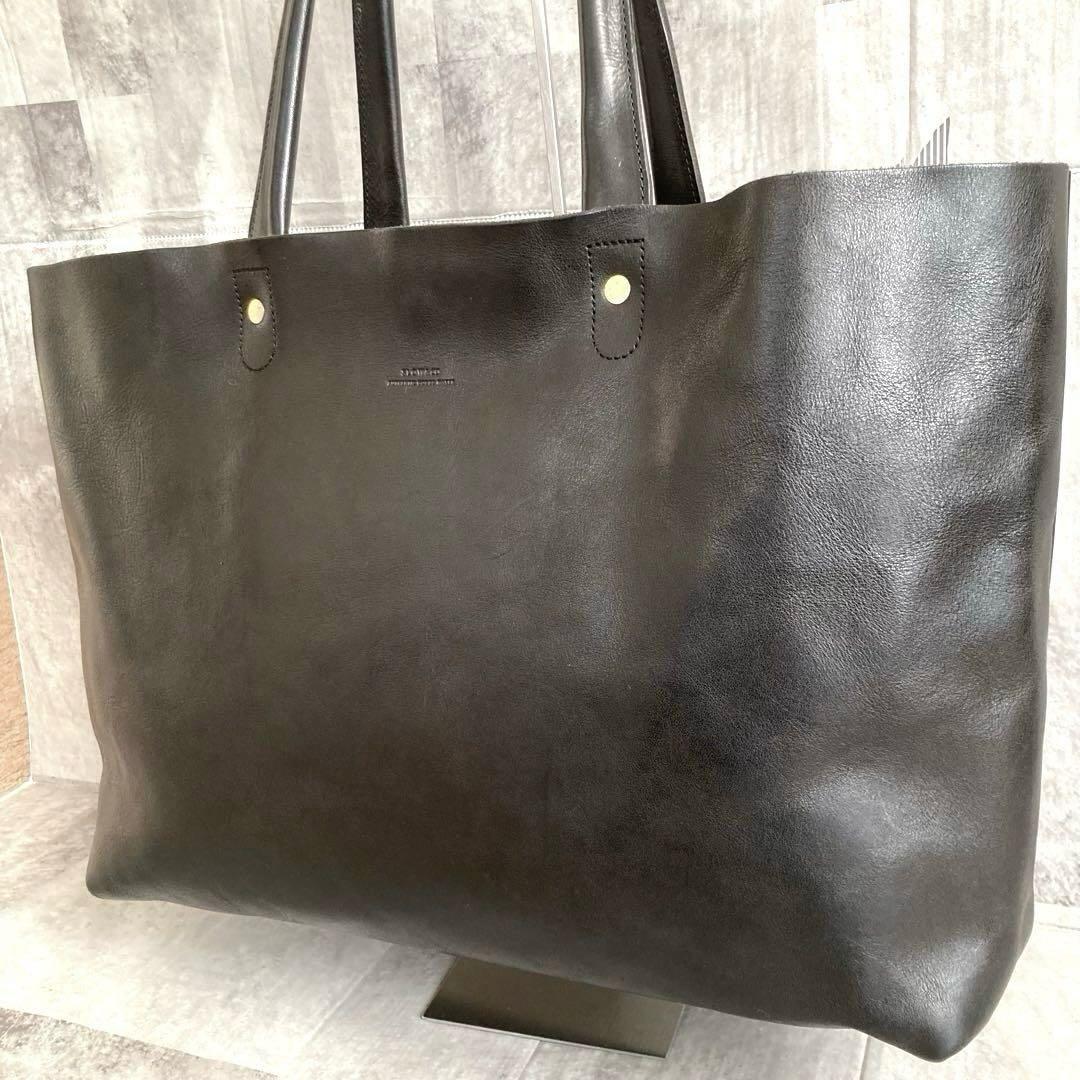 BEAMS別注 SLOW/TOTEバッグ 栃木レザー ブラック ビームス スロウ