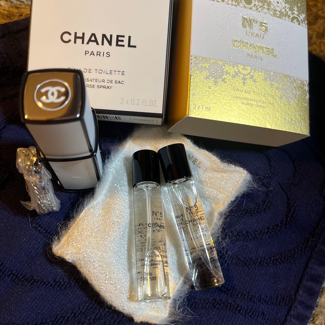 シャネル CHANEL N°5 ロー パーススプレイクリスマス限定コフレ シャネル N°5」2024年クリスマス限定“まるでジュエリー”5のチャーム