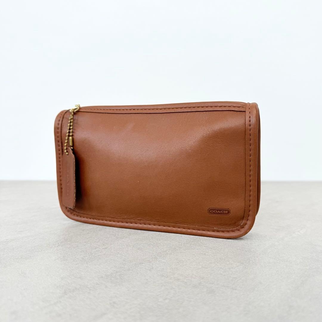 希少 オールドコーチ OLDCOACH ポーチ CHUNKY CASE ブラウン