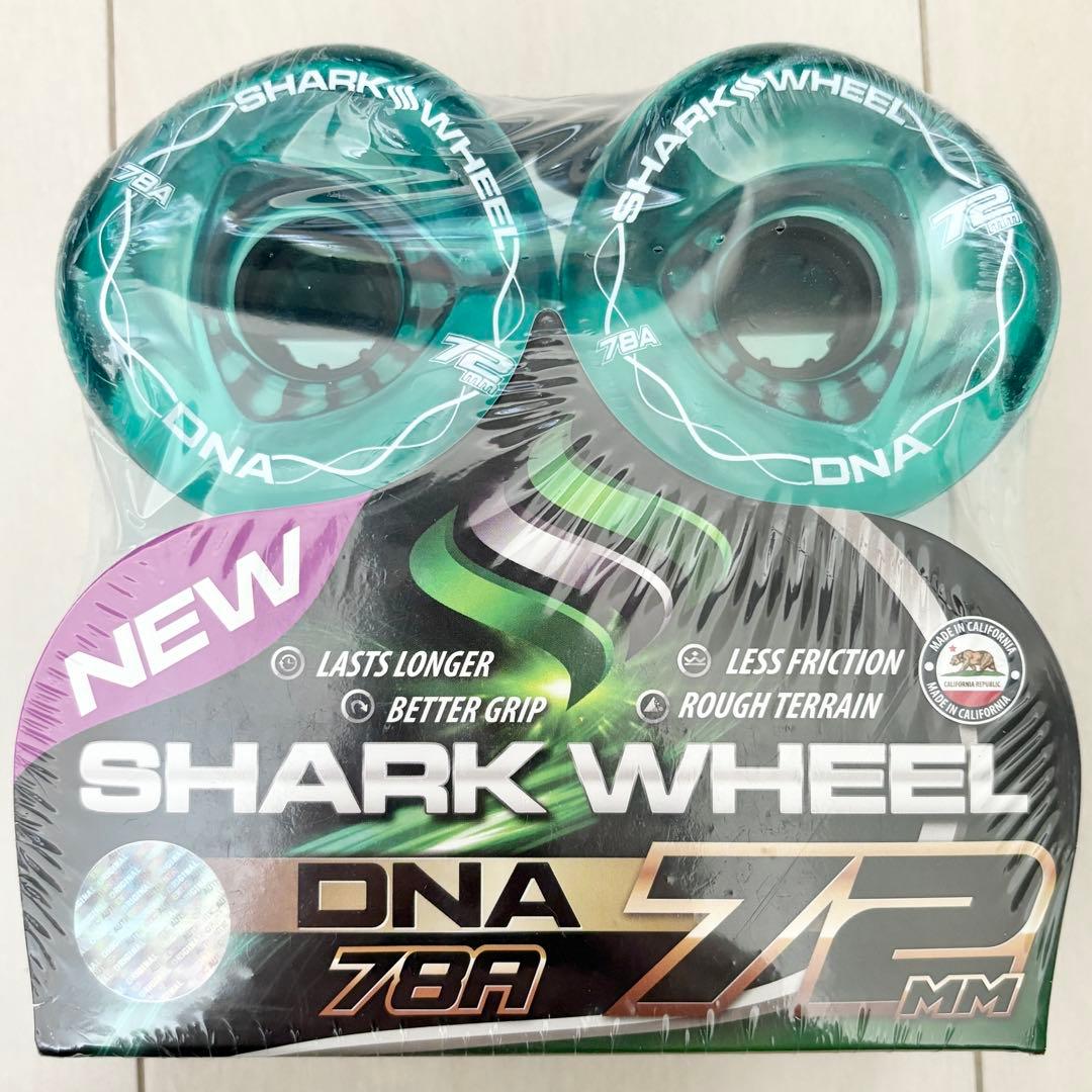 24☆新品 未開封☆ シャークウィール 72mm 78a クリア グリーン