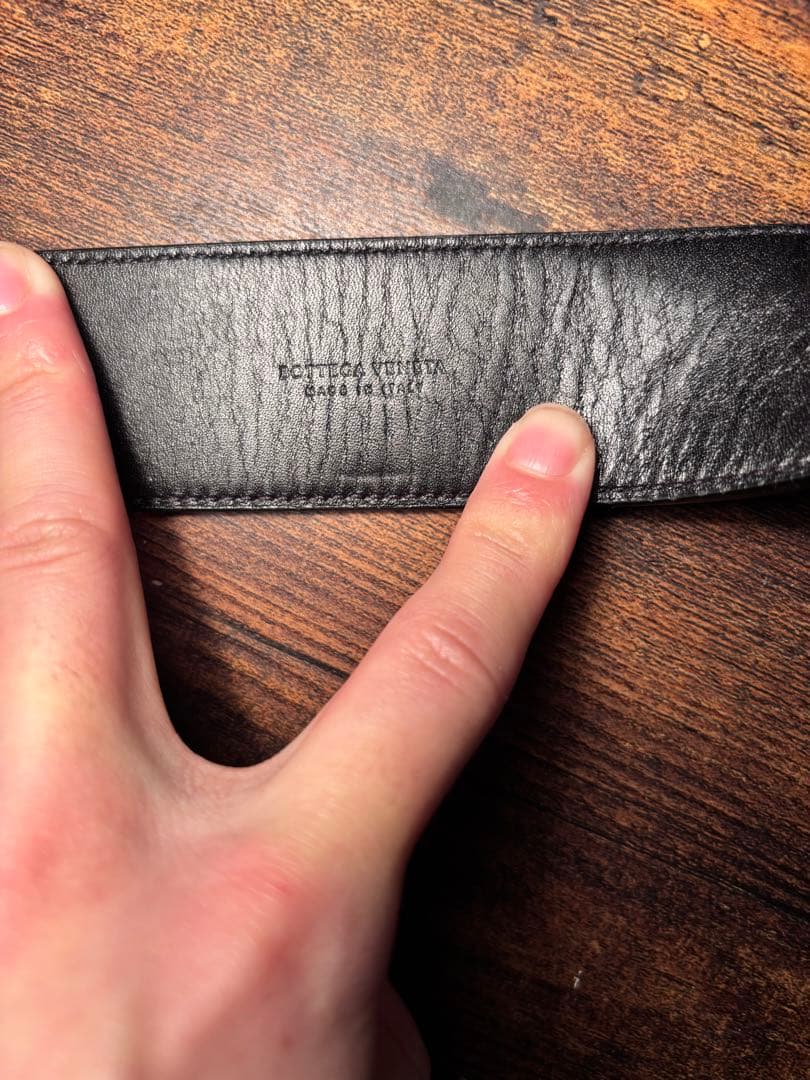 BOTTEGA VENETAボッテガ・ヴェネタ ダブルリングレザーベルト - メルカリ