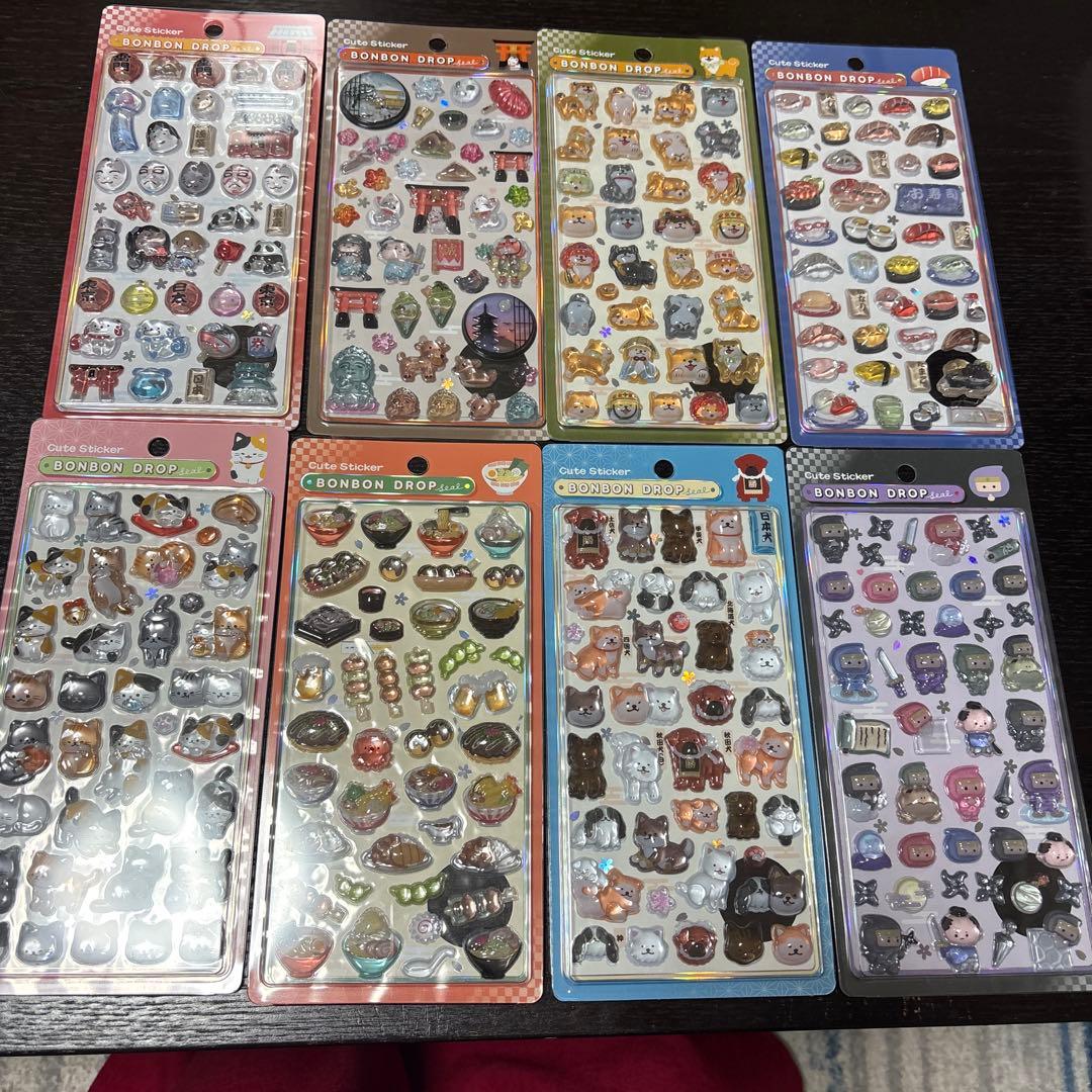 ボンボンドロップシール 8枚セット