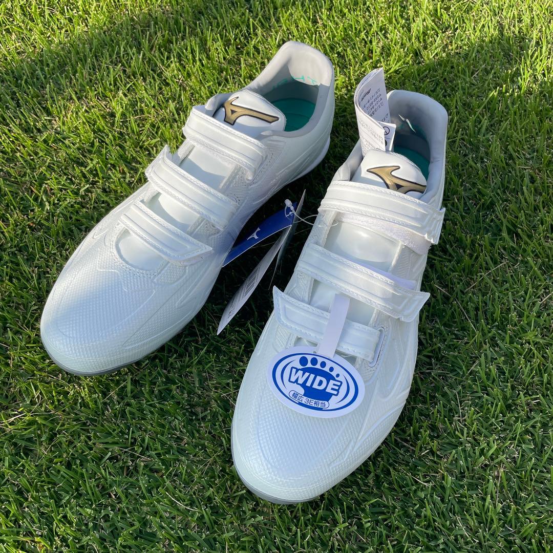 ミズノ ライトレボエリートワイド 野球スパイク MIZUNO（ミズノ） 交換往復送料無料 野球 スパイク 金具 白 黒 ライト