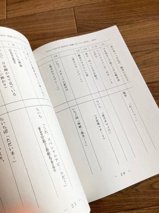 アイカツ！ 資料 原画 絵コンテ 星宮いちご 特盛いちごパフェBOX 神崎美月
