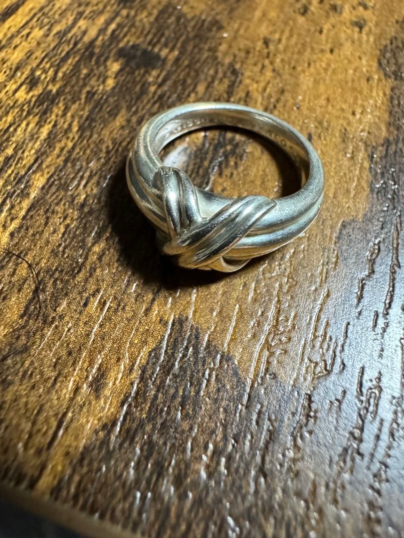 美品 ティファニー リング シグネチャー クロス シルバー 925 10号