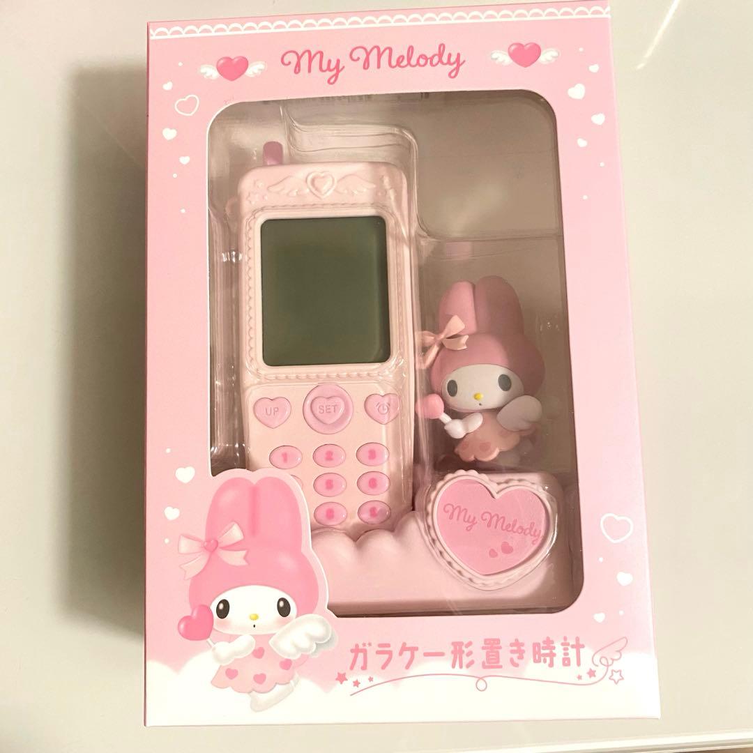 マイメロ サンリオ ガラケー形置き時計 時計 ガラケー - メルカリ