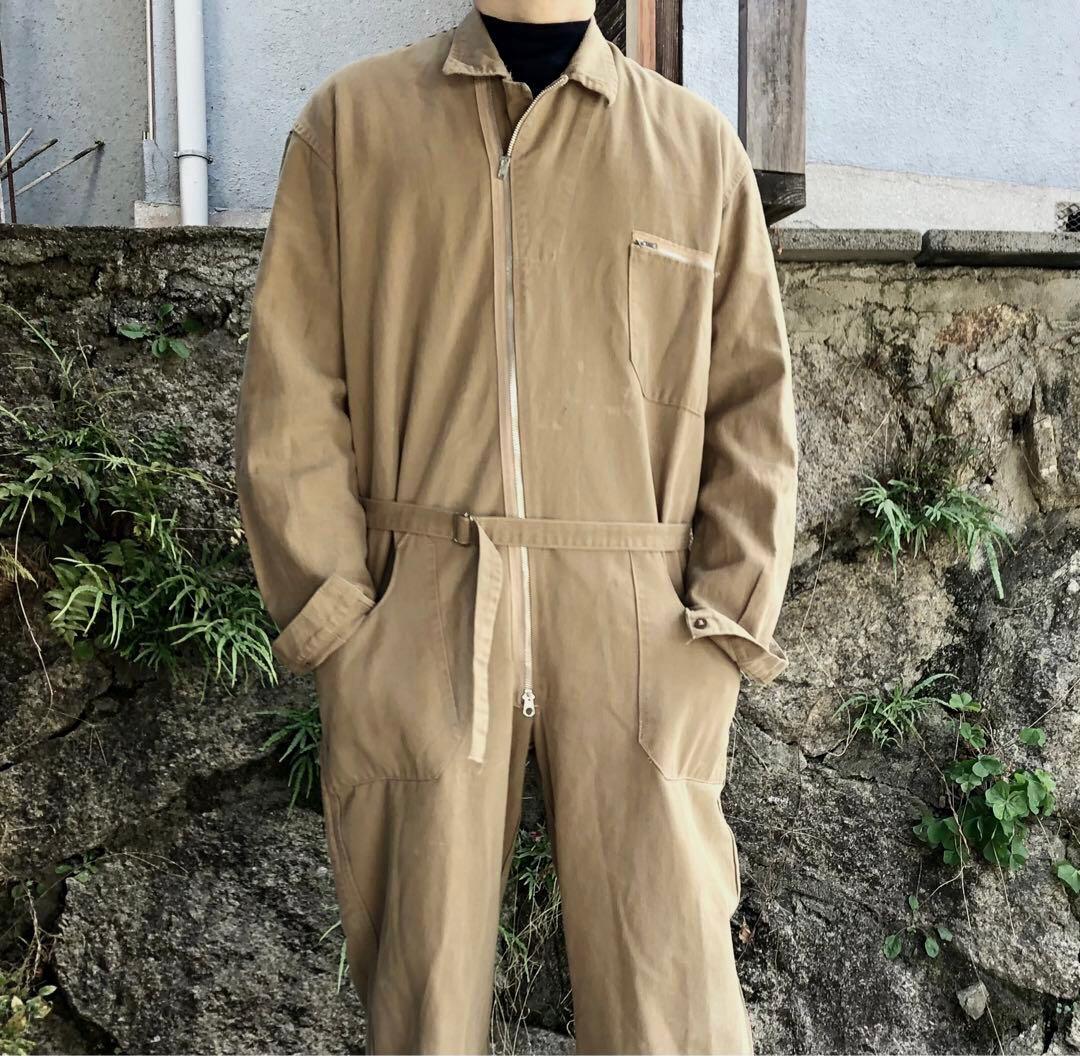 ユーロヴィンテージ ジャンプスーツ つなぎ 70s PRENTICE ジッパー 29430d855f4e6ce7119726edfeca06