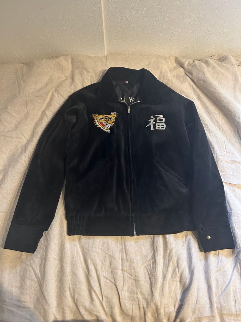 スカジャン 虎刺繍 カンボジア・ベトナムデザイン ベトジャン