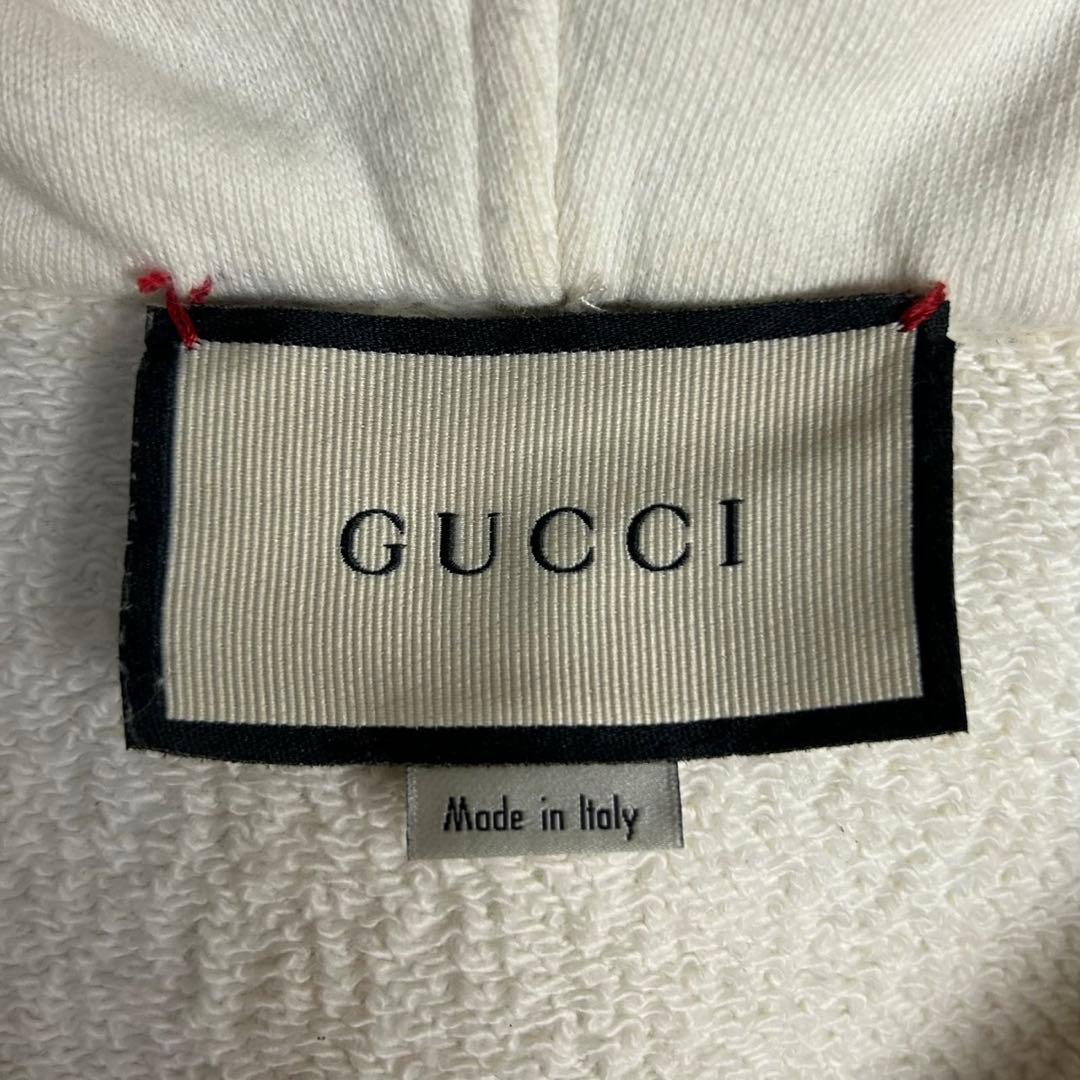 6037【人気デザイン】グッチ‪☆刺繍ロゴ入りバイカラージップパーカー‬