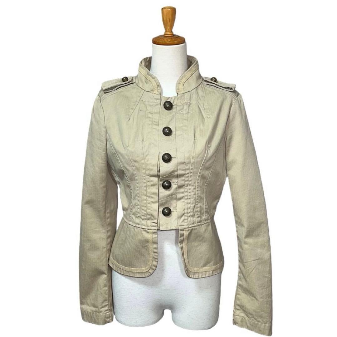 DIESEL Napoléon jacket DIESEL (ディーゼル) デニム レザーコンビネーション ジップ ブルゾン