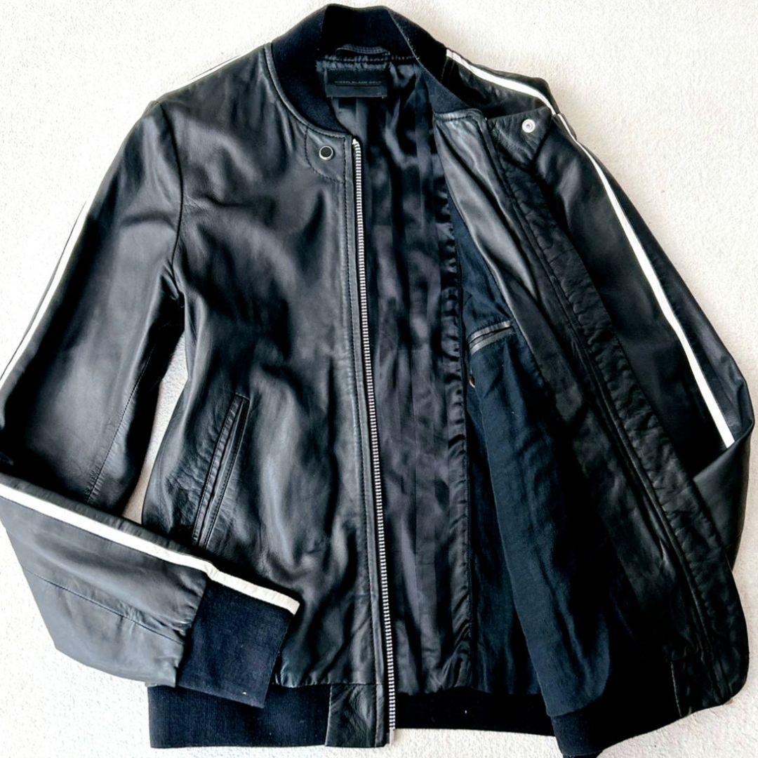DIESEL BLACK GOLD 44 レザートラックジャケット ライダース