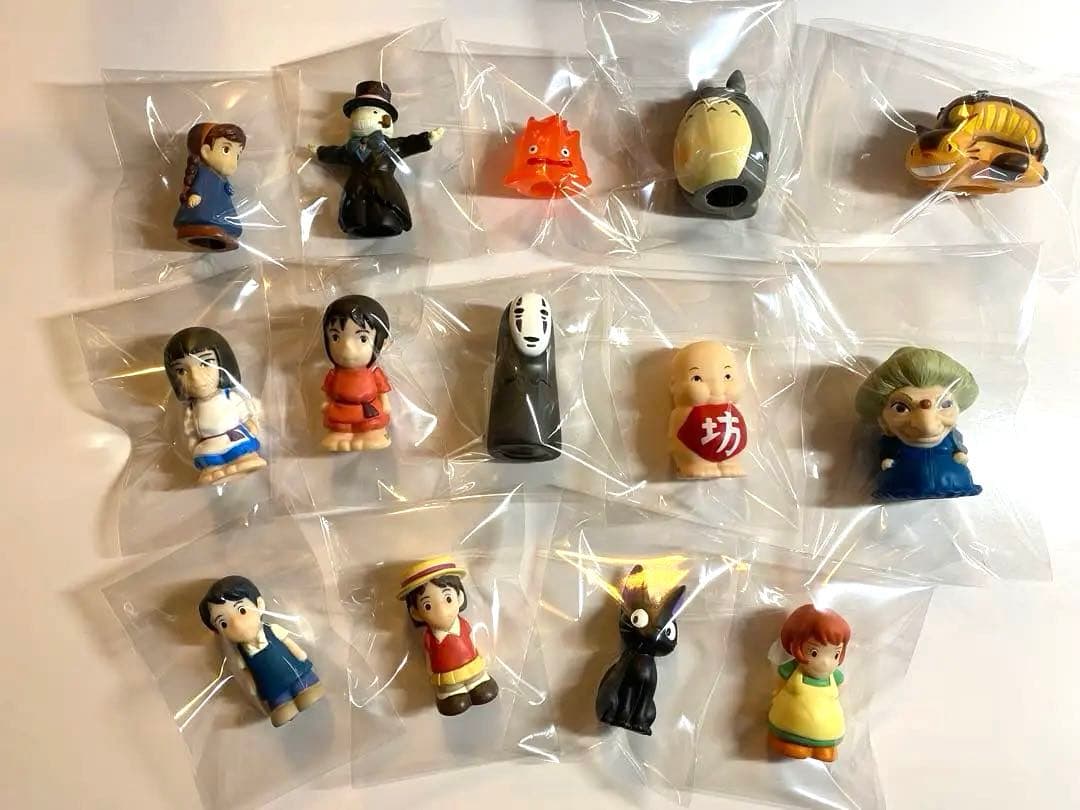 希少！スタジオジブリ 14体、指人形、ソフビ、フィギュア セットまとめ売り美品！
