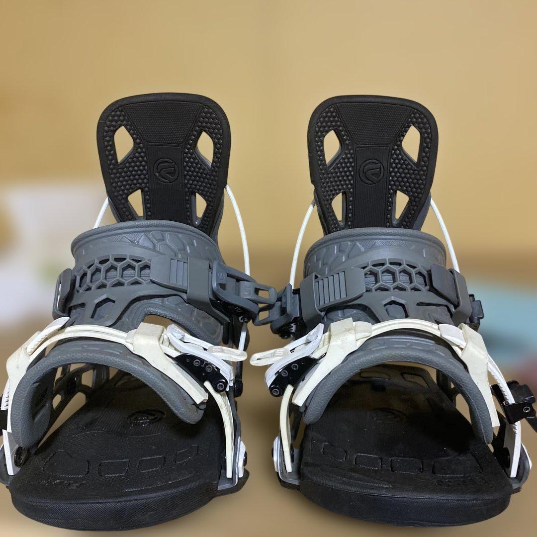 FLOW スノーボードビンディング グレー/ホワイト　M