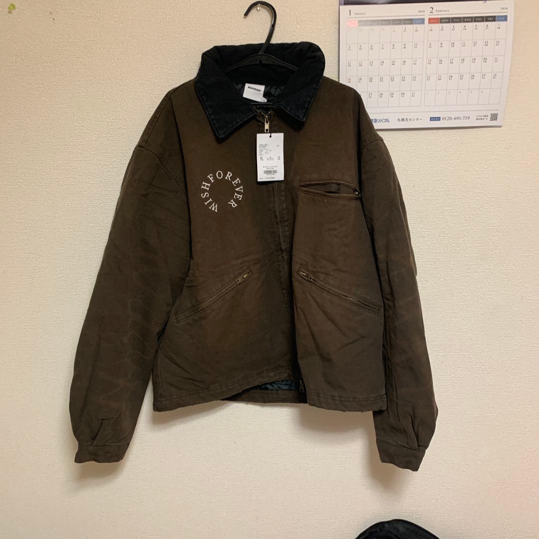 ウィッシュフォーエバー新品ドローコードビンテージライクショートダックジャケット