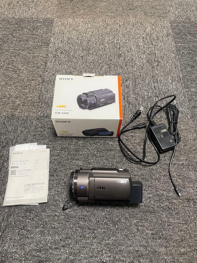 美品　ソニーSONY FDR-AX40 4Kビデオカメラ