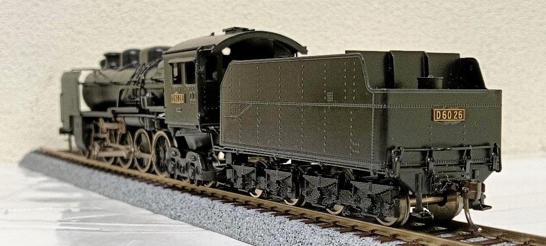 HOゲージ 宮沢模型 D60 蒸気機関車.カンモーター、メンテナンス済
