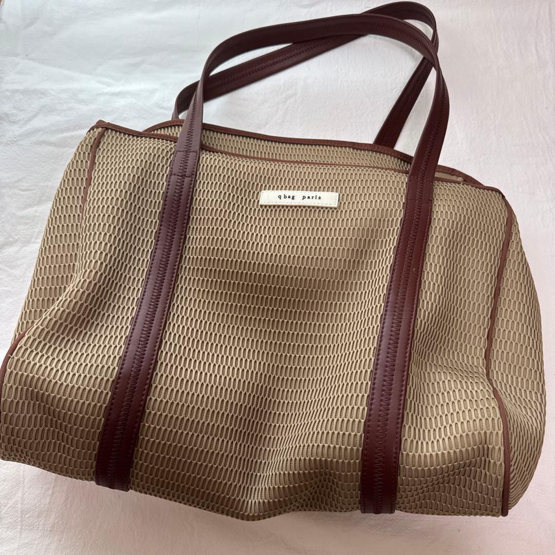 qbag paris ネスト Lサイズ ティラミス マザーズバッグ qbag paris ネスト Lサイズ ジップ付き ティラミス