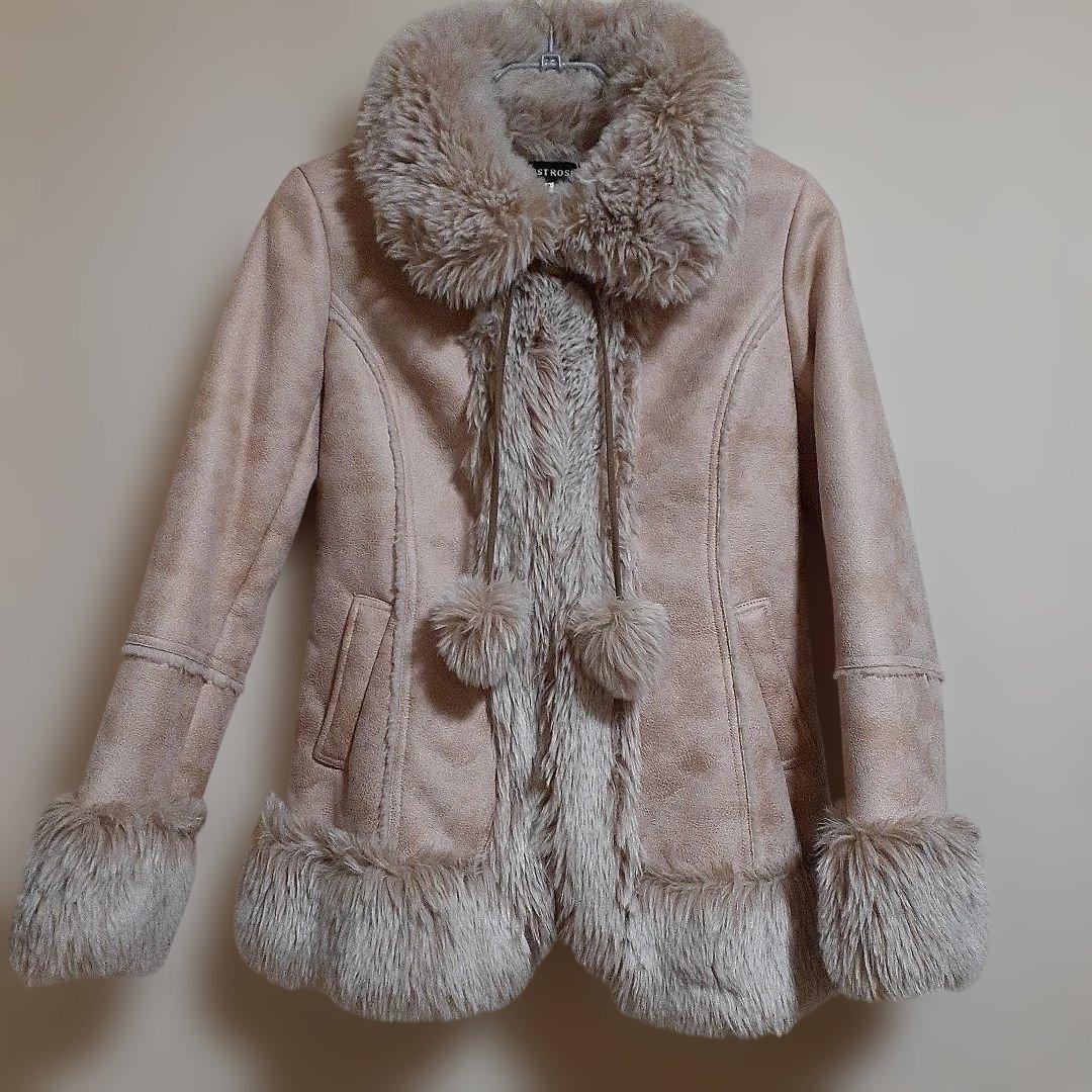 レストローズ　LEST ROSE フェイクムートン コート