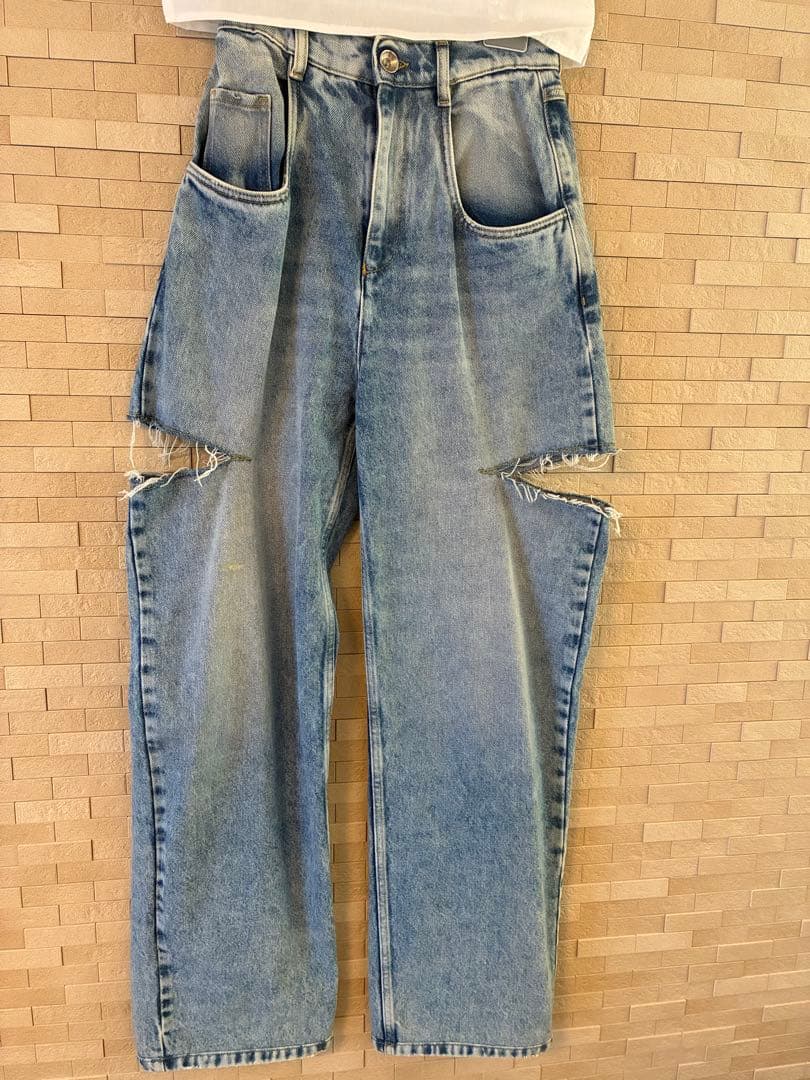 メゾンマルジェラ　Maison Margiela スラッシュデニムパンツ36