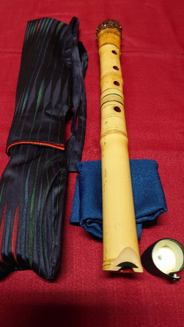 都山流一尺5寸管　嵐翆銘（林嵐山作）