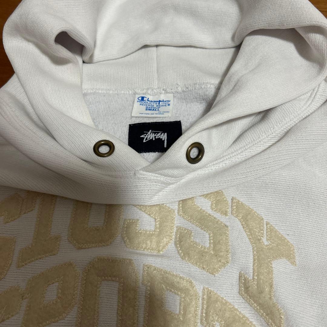 希少 STUSSY × Champion REVERSE WEAVE パーカー - メルカリ