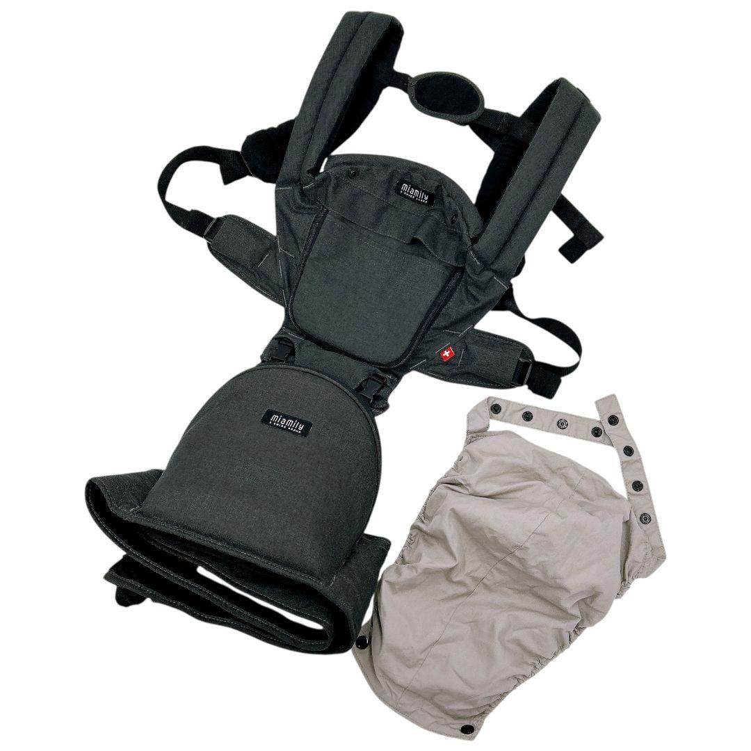 【美品】 使用回数少なめ MiaMily 日本モデル 抱っこ紐 グレー