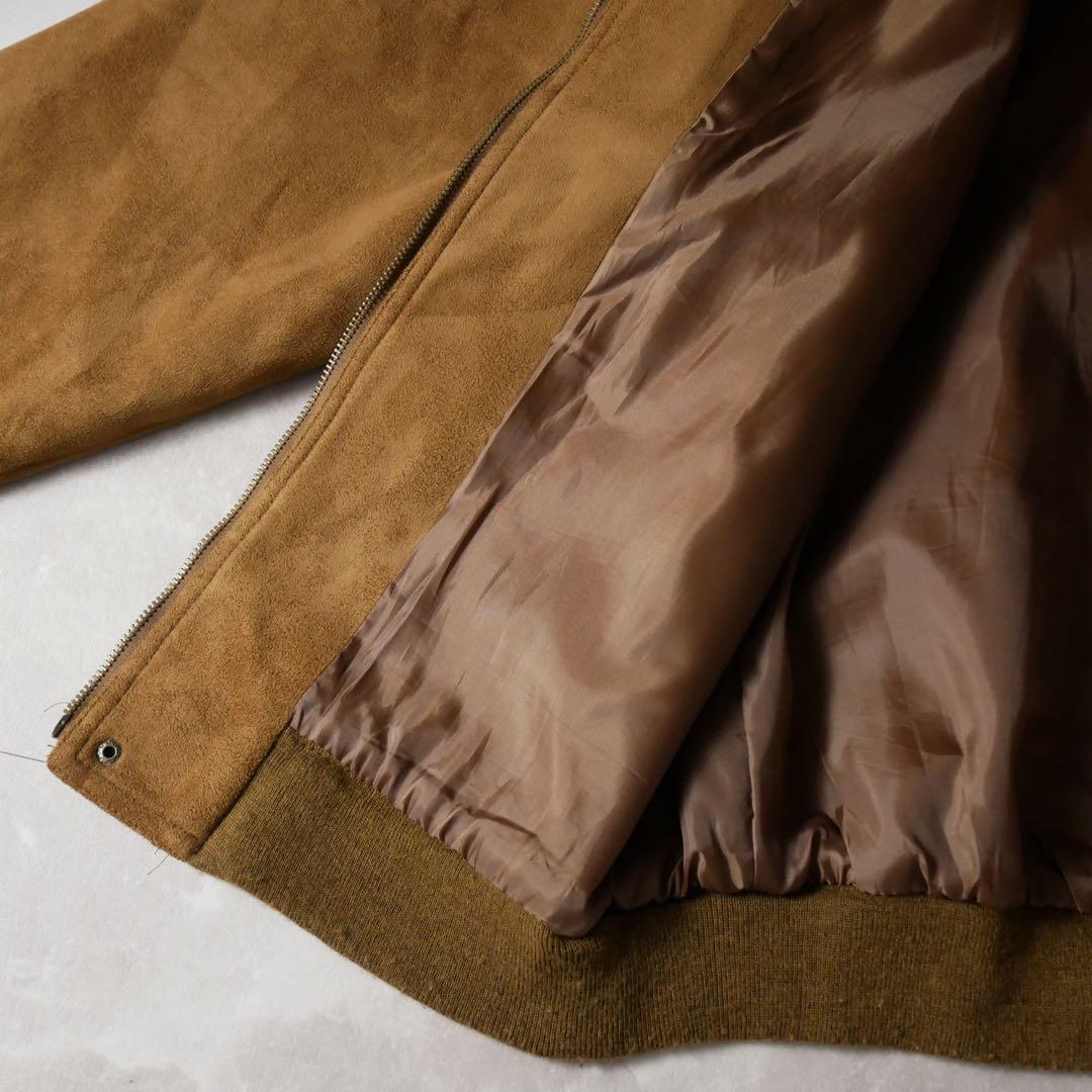 ユーロ A2 スエードレザージャケット キャメル XL - メルカリ