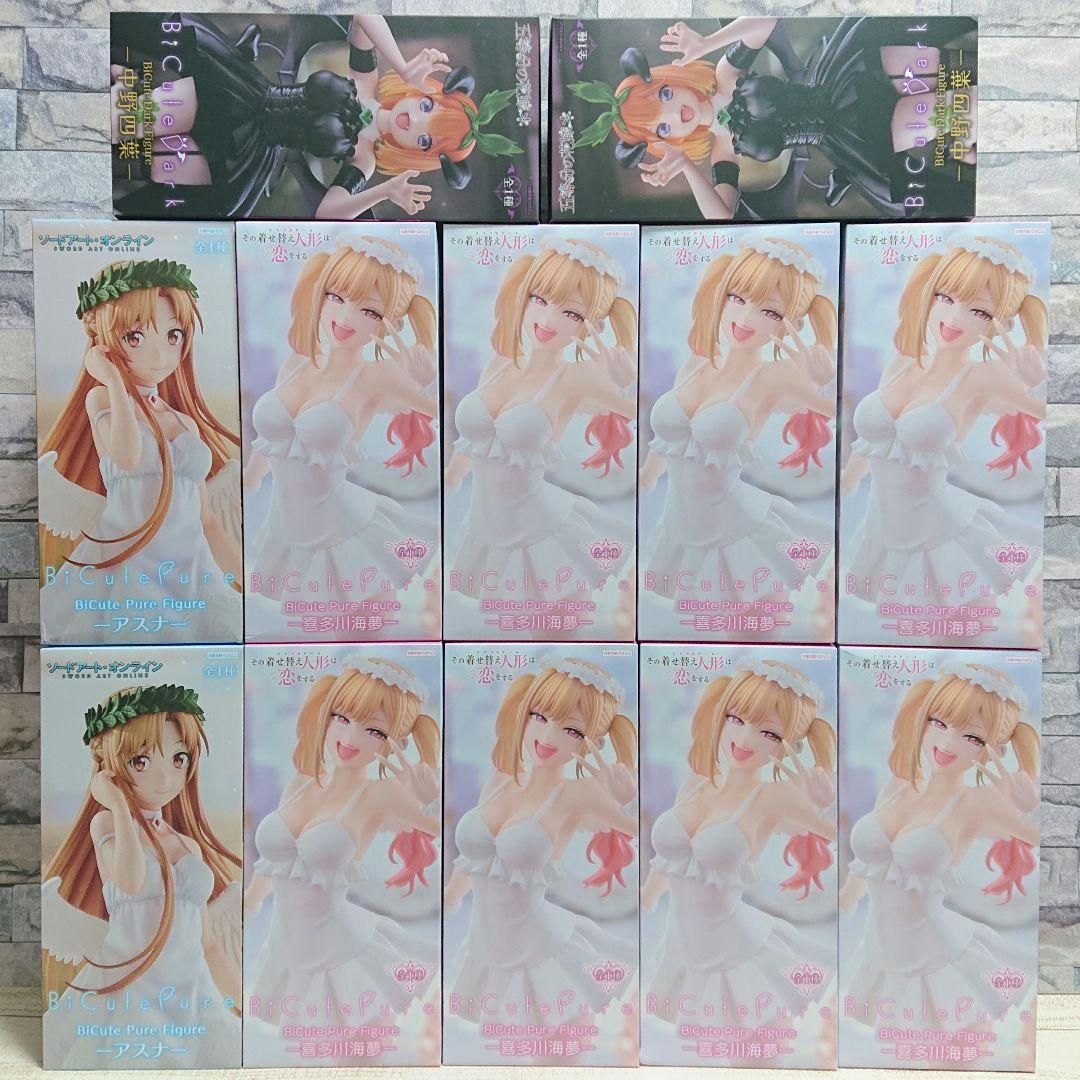 BiCute Pure 美少女フィギュアまとめ売り　中野四葉　アスナ　喜多川海夢