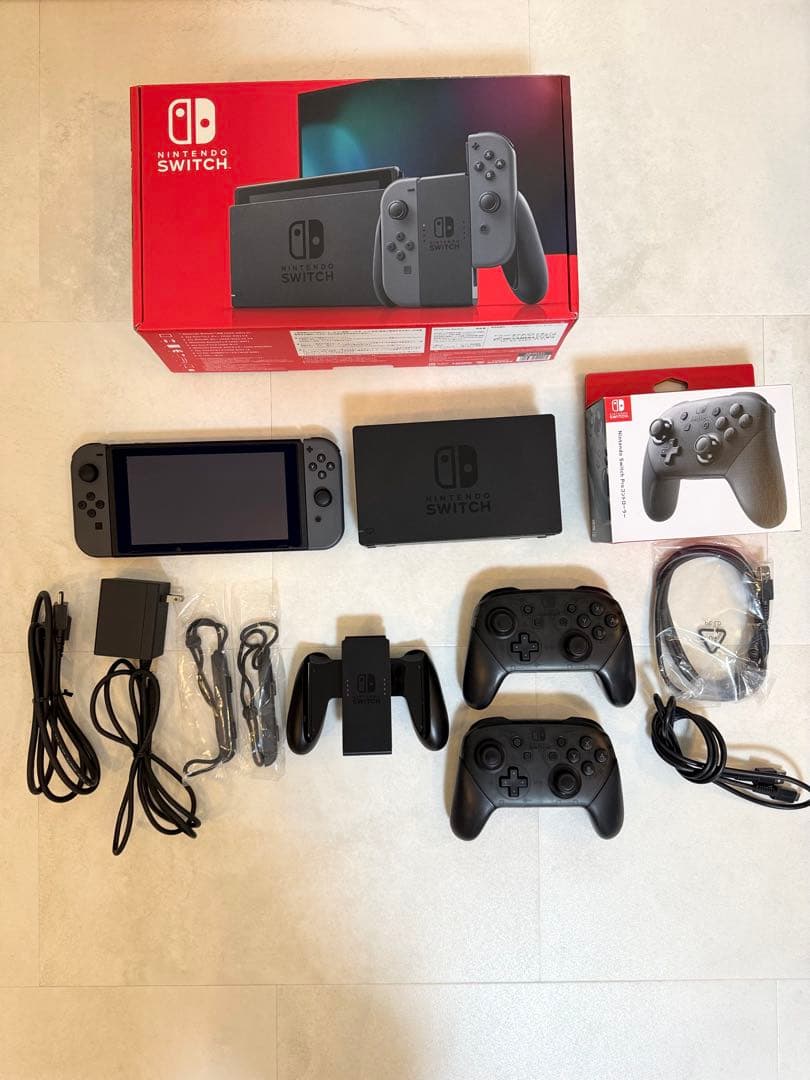 Nintendo Switch+プロコントローラー2台+ 256GB SDカード スタートアクセサリーセット】Nintendo Switch 2 Proコントローラー