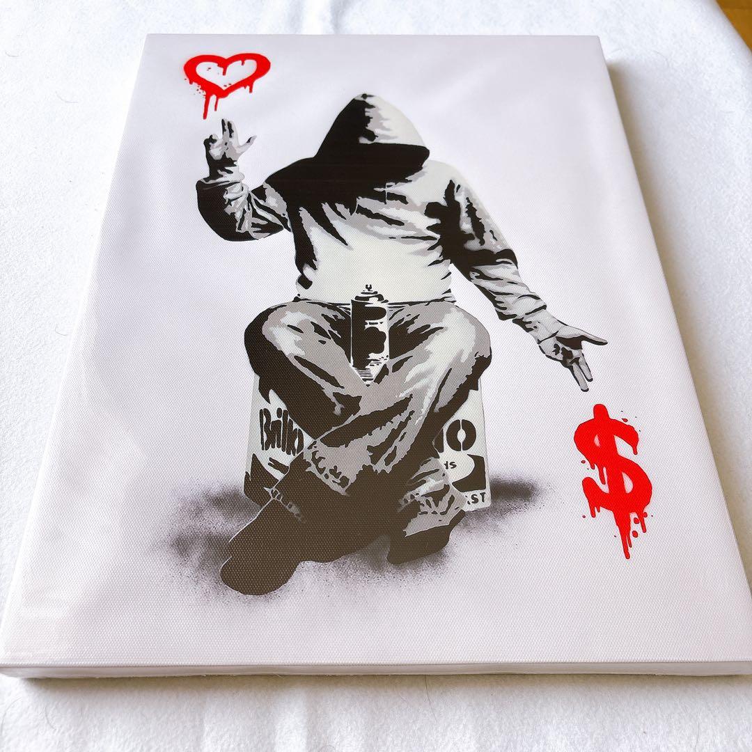 ☆バンクシー 愛とお金 ポスター アートパネル 絵画 写真 30X40cm